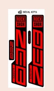 Naklejki na amortyzator Rockshox ZEB ULtimate 2023 / Czerwone