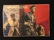 1955 Pokolenie Plakat Filmowy Wajda Łomnicki Janczar Modrzyńska 297 mm