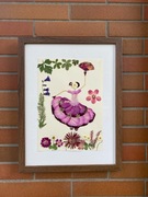 Suszone Kwiaty w Ramce Obraz Naturalna Dekoracja Boho- Hiszpanka