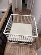 Składany kojec dla dziecka z materacem