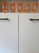 Szklanki kryształowe pomarańcz unikat 