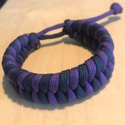 Bransoletka paracord - regulowane zapięcie 