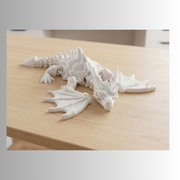 Ruchomy Smok Szkielet – Figurka Flexi 3D