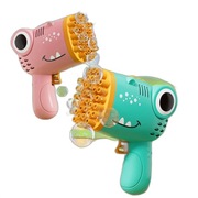 40-otworowa ręczna maszyna do baniek mydlanych dinozaurów, elektryczny pist