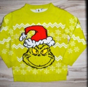 410* Świąteczny sweter the Grinch 11/12 lat_ 146/152 cm
