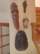 Maski - zestaw 4 sztuk , Egipt, Maroko, Grecja...