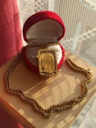 Przepiękny naszyjnik z Matką Boską łańcuszek zawieszka Maryja Matka Boska