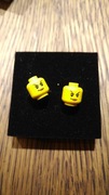 Kolczyki LEGO - główka przebiegła dziewczyna