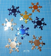 SCRAPKI KRAKÓW Boże Narodzenie Zima Błyszczące Śnieżynki  (A176)