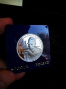 Srebrna MONETA 5000 ZŁ  mjr. Sucharsk - WESTERPLATTE 1989 r