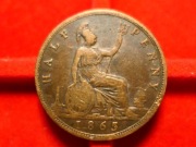 WK-A5 Wielka Brytania 1/2 pensa penny 1865 /3
