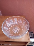 Kryształowa duża miska PRL