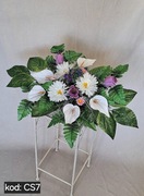 Stroik na grób cmentarz kompozycja kwiaty wiązanka nagrobna 