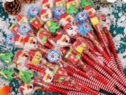 OŁÓWKI ŚWIĄTECZNE Z GUMKĄ 48 SZT