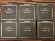 pudełka od monet SSA - łącznie 6 szt.+ kapsle i certyfikaty