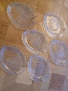 Talerze szklane .Ryby.