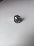 Sygnet stalowy – zdobiony