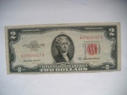 Banknot USA 2 $ Dolary 1953 r. seria A                        