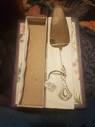 Łopatka do ciasta srebrzona resovia ażurowa połysk unikat