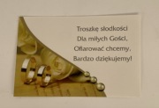 Naklejki na ciasto weselne