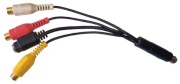 Kabel VIVO AV 9-pin na RCA + S-Video – do kart graficznych, oryginał 