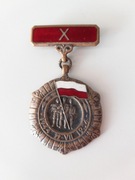 Medal Order Odznaka X lat PRL 1954