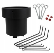 STOJAK CHOINKOWY STOJAK NA DRZEWKO ŚWIATECZNE DUŻY CHOINKI STABILNY CZARNY