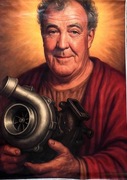 Plakat/obraz Jeremy Clarkson w stylu sakralnym – 50x70 cm
