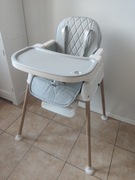 Krzesełko fotelik do karmienia Kruzzel 6w1 składane szare