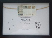 Prezent spersonalizowany urodziny ramka na kasę