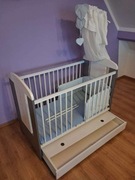 Łóżeczko drewniane dziecięce