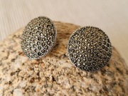 Kolczyki sztyfty markazyty srebro - nowe