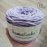 KamaLINKA 320 wrzos jasny 4mm 100m sznurek bawełniany z rdzeniem 