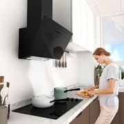 Okap kuchenny FIREGAS FGS-EBV13D460CC60 cm czarne szkło ścienny