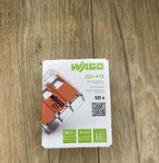 50 szt. szybkozłączka elektryczna 3x 2,5 do 3x4 WAGO 221-413 na linka drut