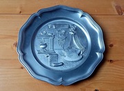 kolekcjonerski talerz cynowy