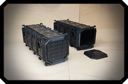 kontenery gothic długie  - zestaw 2 szt.  Druk 3D FDM