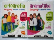 Zestaw edukacyjny: Ortografia, Gramatyka karty pracy dla klas 2-3 GREG