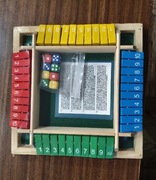 Gra w kości planszowa wieloosobowa rodzinna drewniana Shut the box