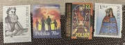 Znaczki polskie 4 sztuki