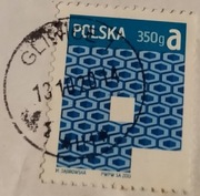 Znaczek Polska 350g a 2013 rok M. DĄBROWSKA