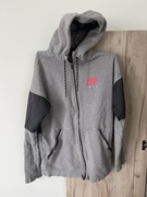 Szara bluza zip hoodie z kapturem nike air s