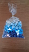 Gwiazdki z papieru Lucky Star 160 sztuk odcienie niebieskiego 