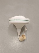 Lampa szklana klosz wisząca z PRL