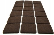 filce pod meble brązowe 8cmx8cm kwadratowe 16 sztuk 8 cm x 8cm 8x8