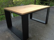 Stolik kawowy Loft drewno stal