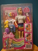 Lalka barbie Mattel z pankowa fryzurą 