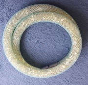 Bransoletka kryształki błękitne 