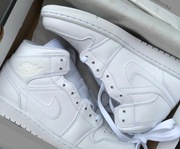 Nike Air Jordan 1 mid Nowe buty rozm 41 skóra naturalna białe