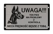 Wyjątkowe tabliczki uwaga zły pies duży wybór doberman, amstaff owczarek